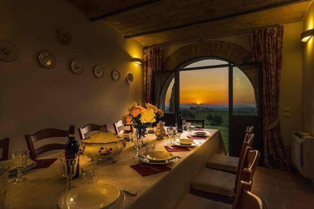 Villa I Cipressini Piscina Riscaldata Spa Toscana Pienza Exteriör bild