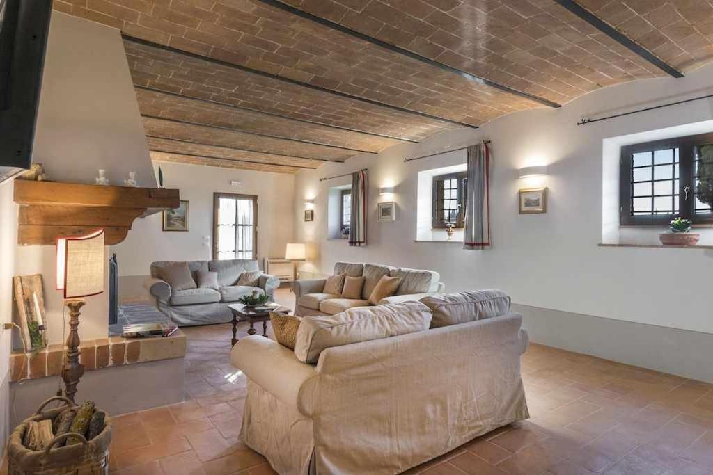 Villa I Cipressini Piscina Riscaldata Spa Toscana Pienza Exteriör bild