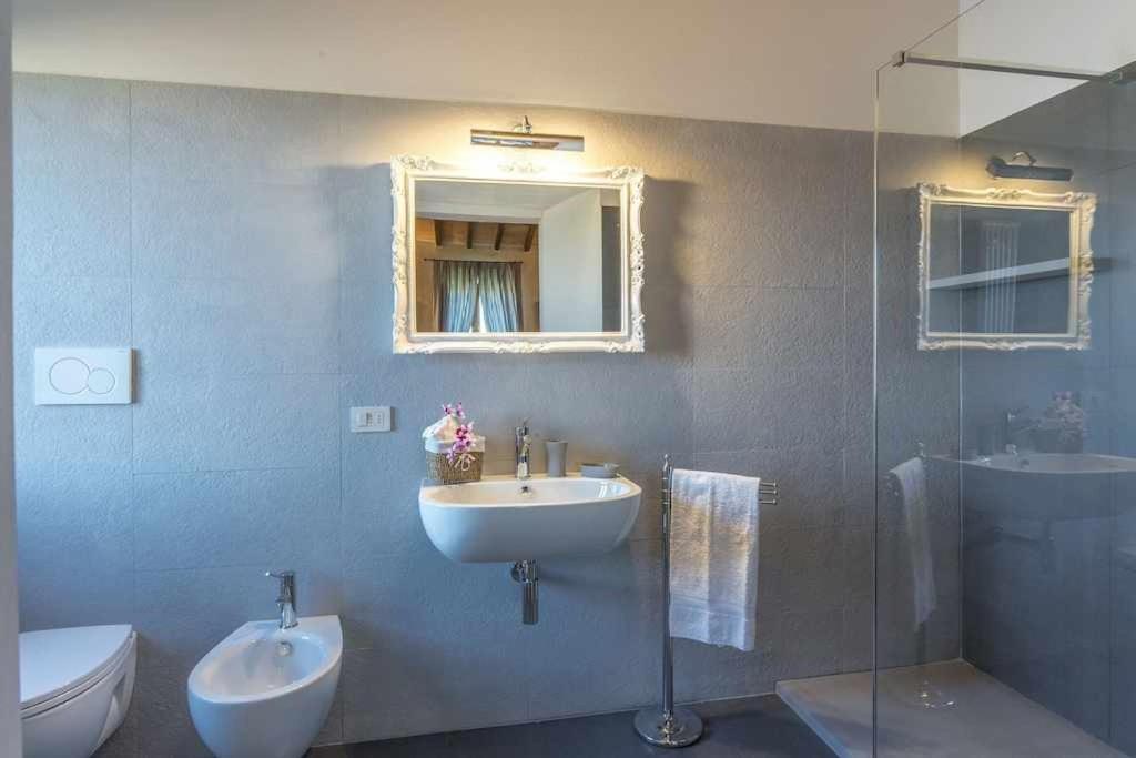 Villa I Cipressini Piscina Riscaldata Spa Toscana Pienza Exteriör bild
