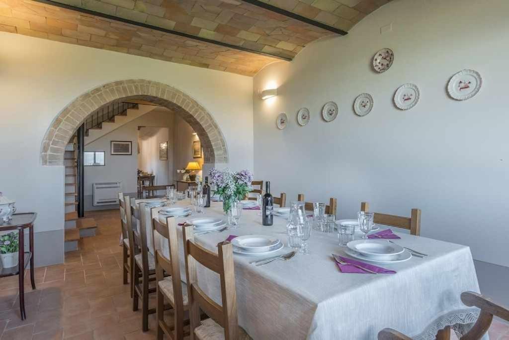 Villa I Cipressini Piscina Riscaldata Spa Toscana Pienza Exteriör bild