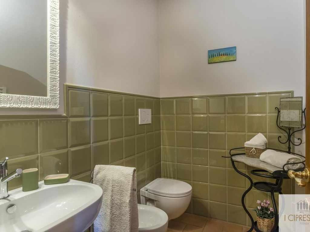 Villa I Cipressini Piscina Riscaldata Spa Toscana Pienza Exteriör bild