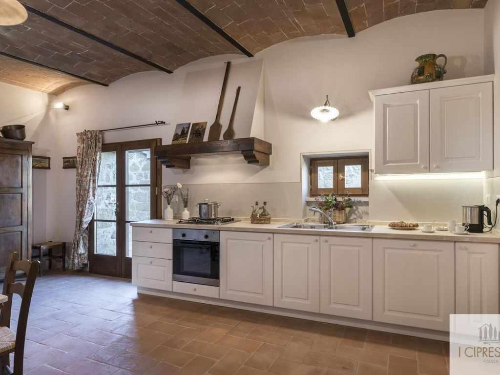 Villa I Cipressini Piscina Riscaldata Spa Toscana Pienza Exteriör bild
