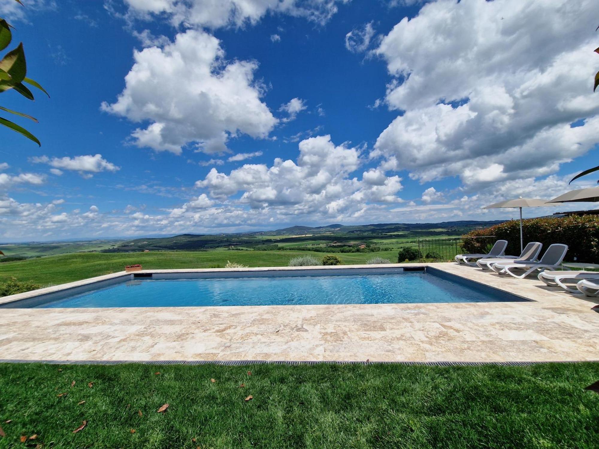 Villa I Cipressini Piscina Riscaldata Spa Toscana Pienza Exteriör bild