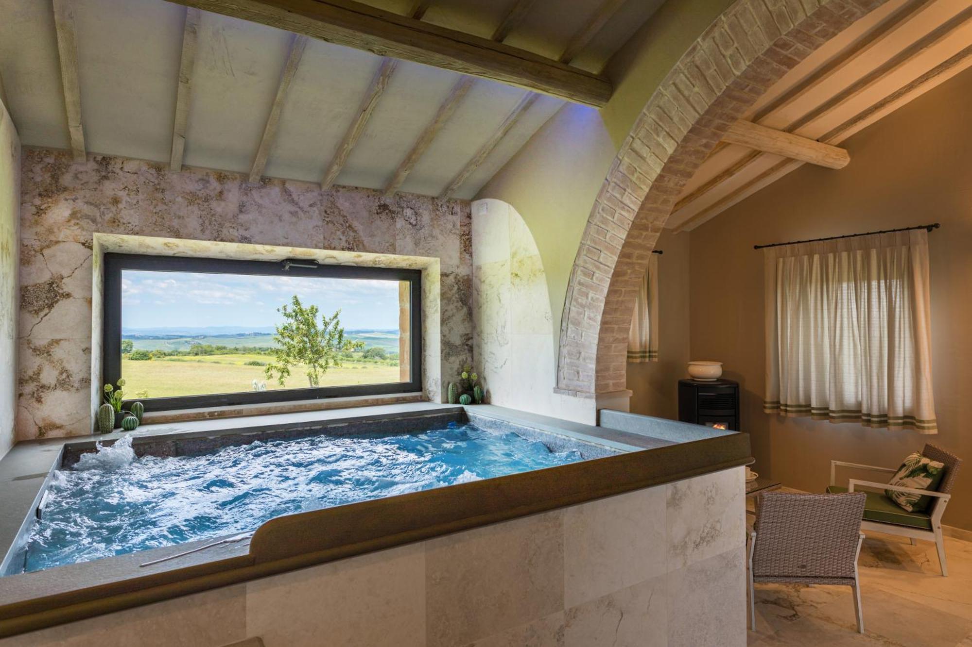 Villa I Cipressini Piscina Riscaldata Spa Toscana Pienza Exteriör bild
